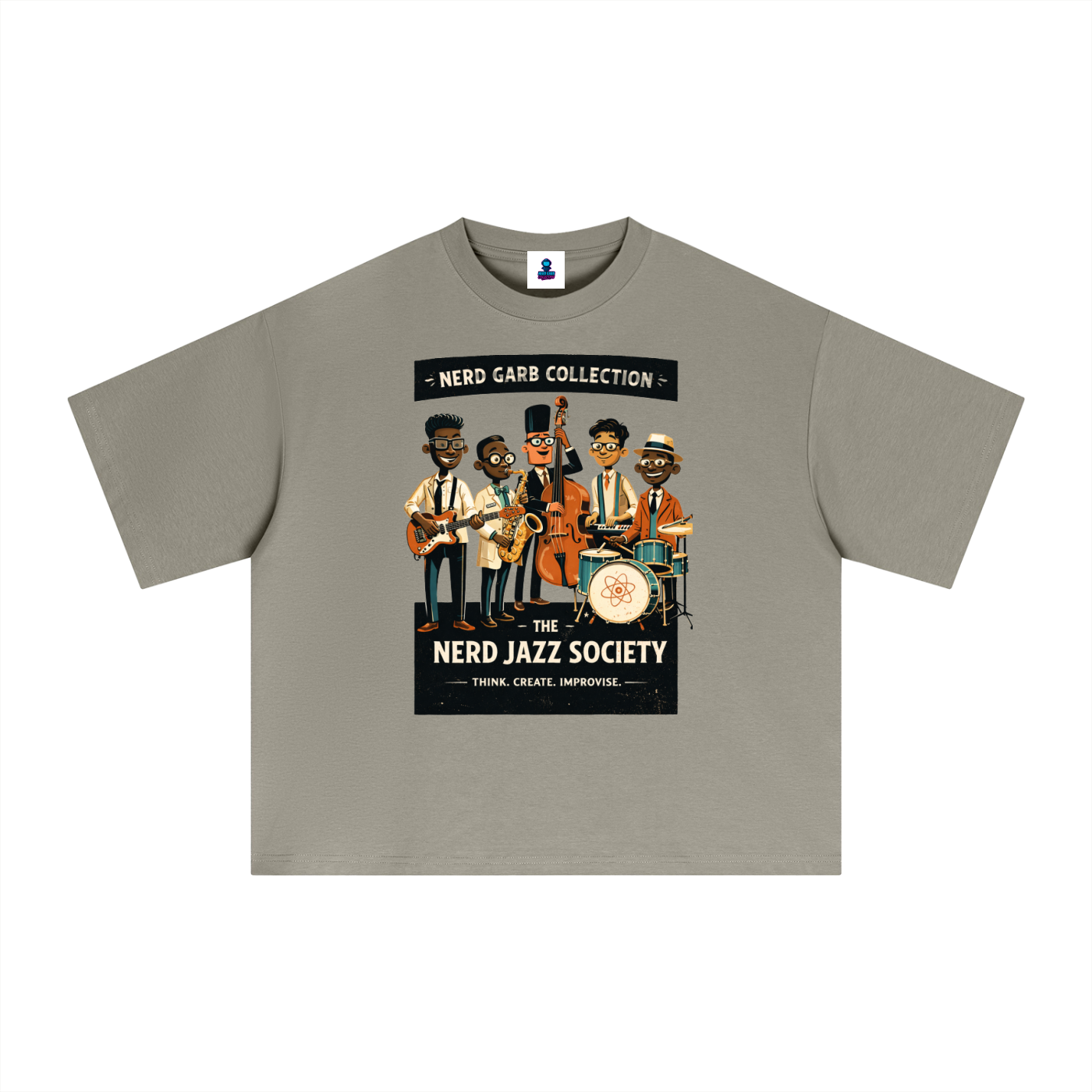 NGC Nerd Jazz Society Tee - Premium Oversized Boxy Nerd Garb Collection Graphic T-Shirt