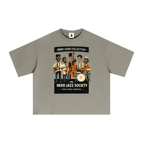 NGC Nerd Jazz Society Tee - Premium Oversized Boxy Nerd Garb Collection Graphic T-Shirt