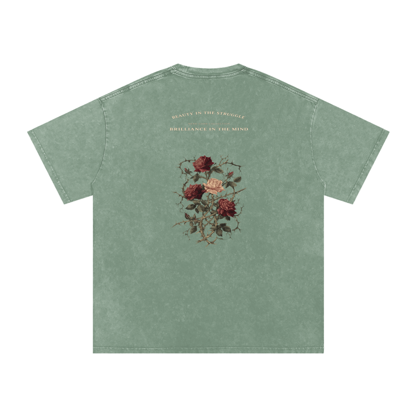 NGC Beauty in the Struggle Snow Washed Oversized Cotton T-Shirt