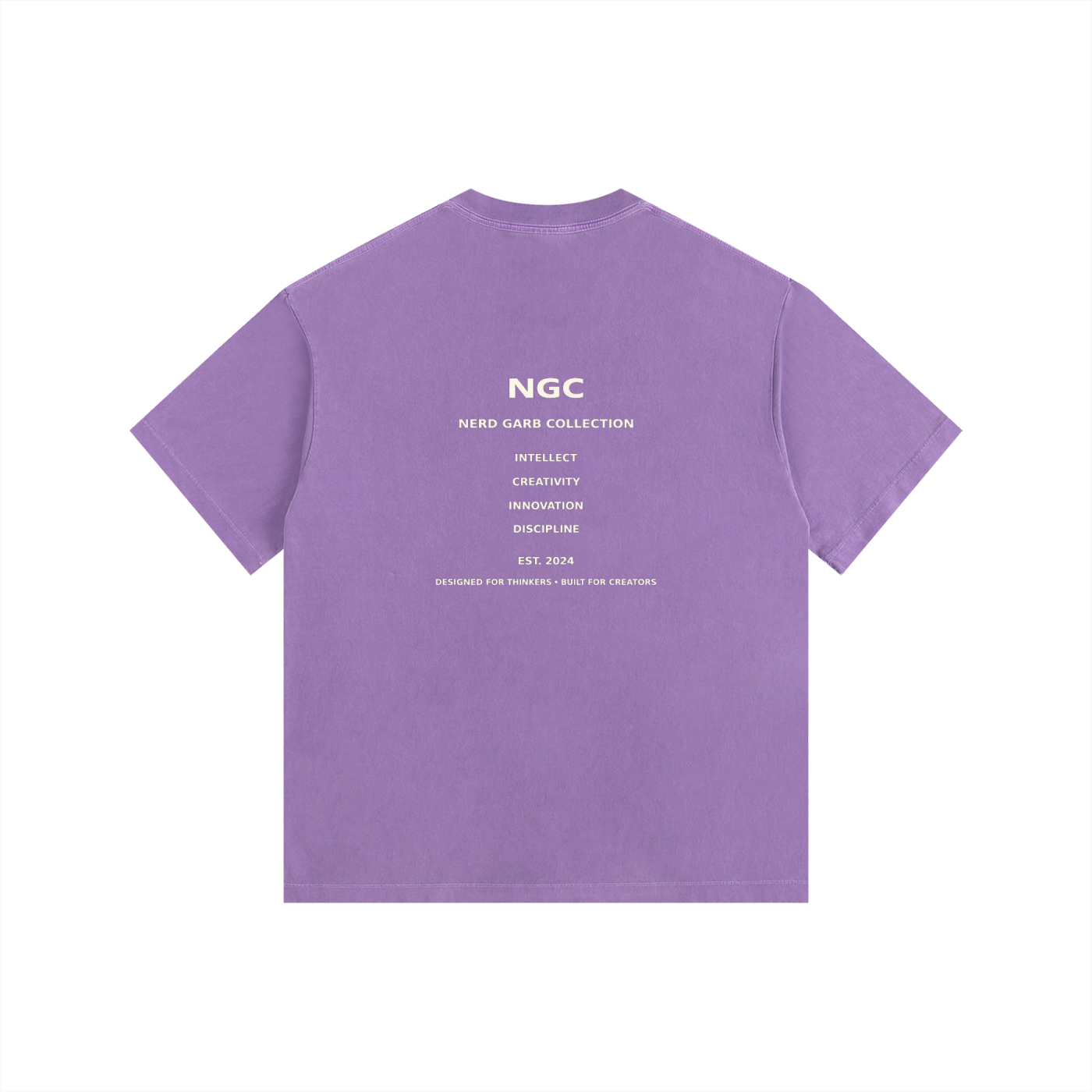 NGC Core Values Logo Tee - Minimalist Back Print Premium T-Shirt