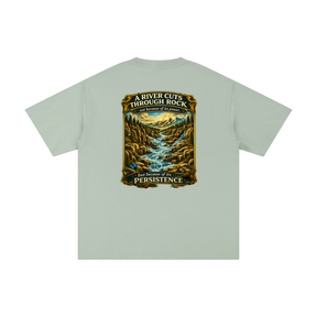 Persistence Outlasts Everything Unisex Pure Cotton T-Shirt