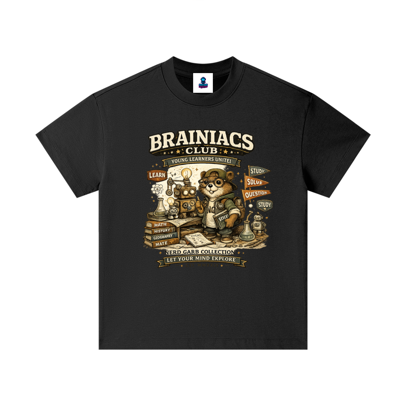 Brainiacs Club Kids Graphic Cotton Tee
