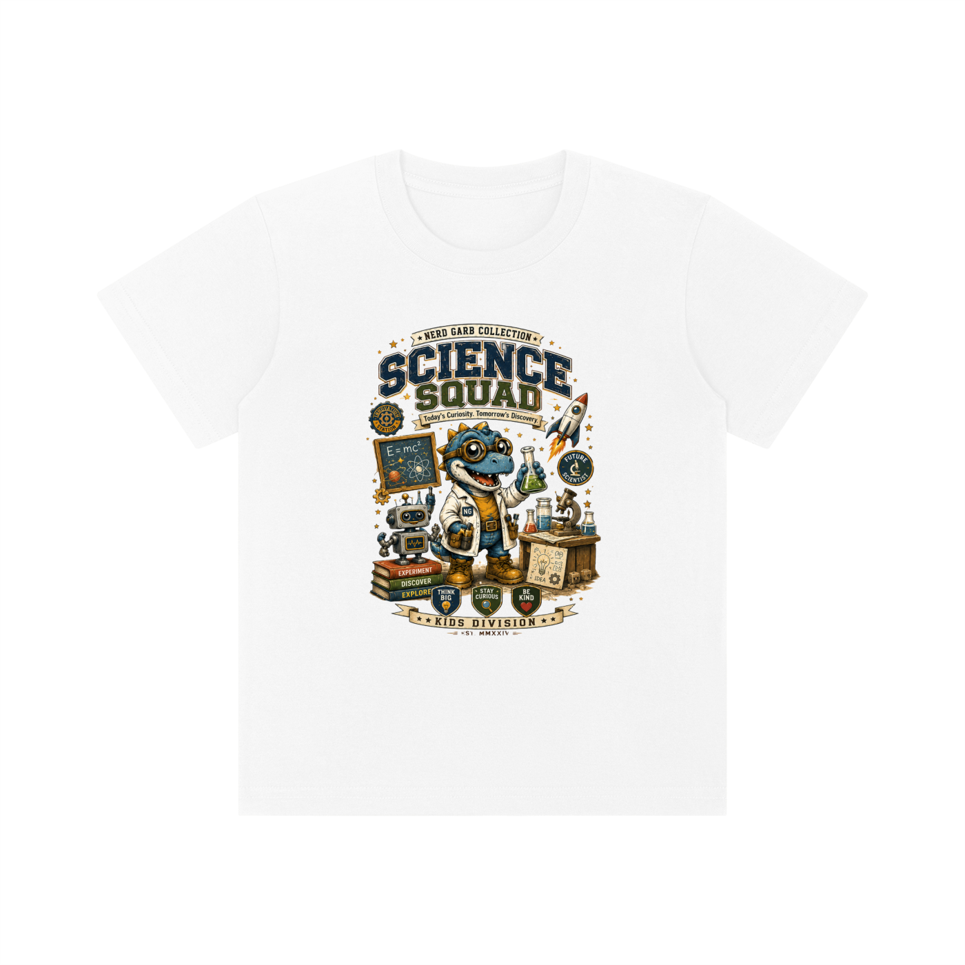 Science Squad Kids Graphic Cotton Tee