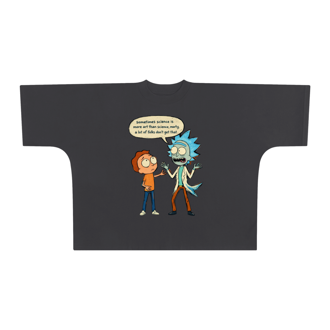 NGC “Sometimes Science” Cartoon Graphic Tee - Premium Oversized Boxy Nerd T-Shirt