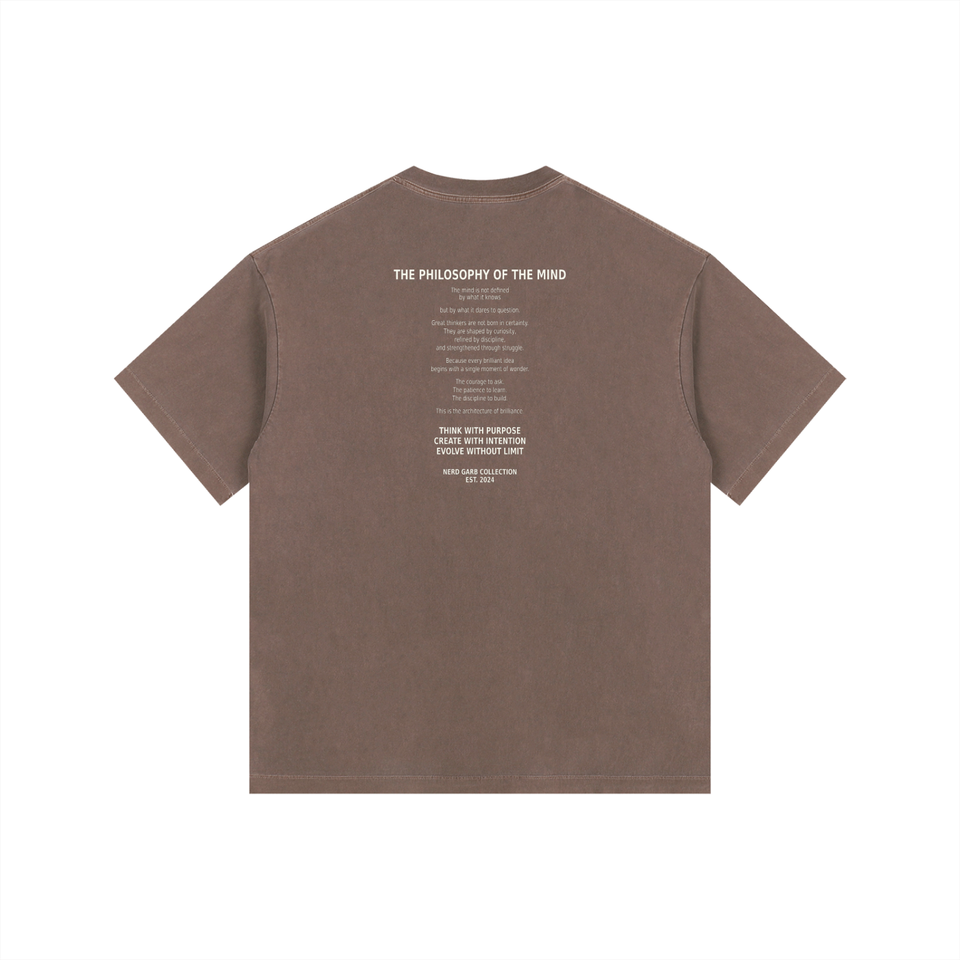Philosophy of the Mind Vintage Washed Oversized Cotton T-Shirt