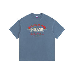 NGC Milano Heritage Logo Tee - Loose Fit Drop Shoulder Graphic Premium T-Shirt