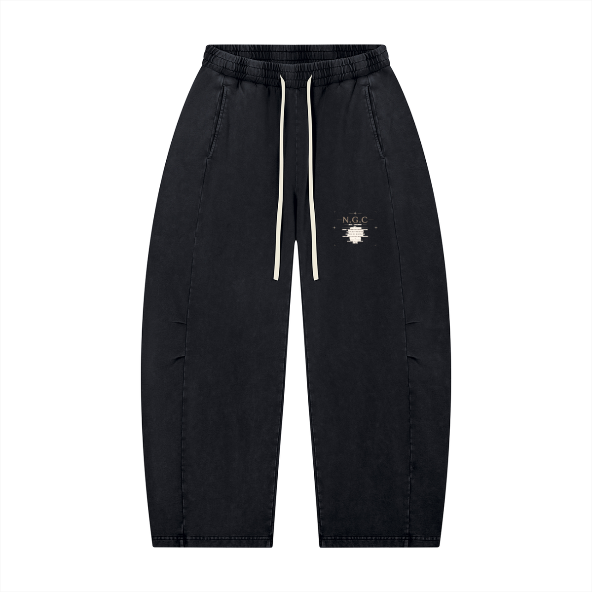 N.G.C Archive Mineral Wash Barrel Leg Pants