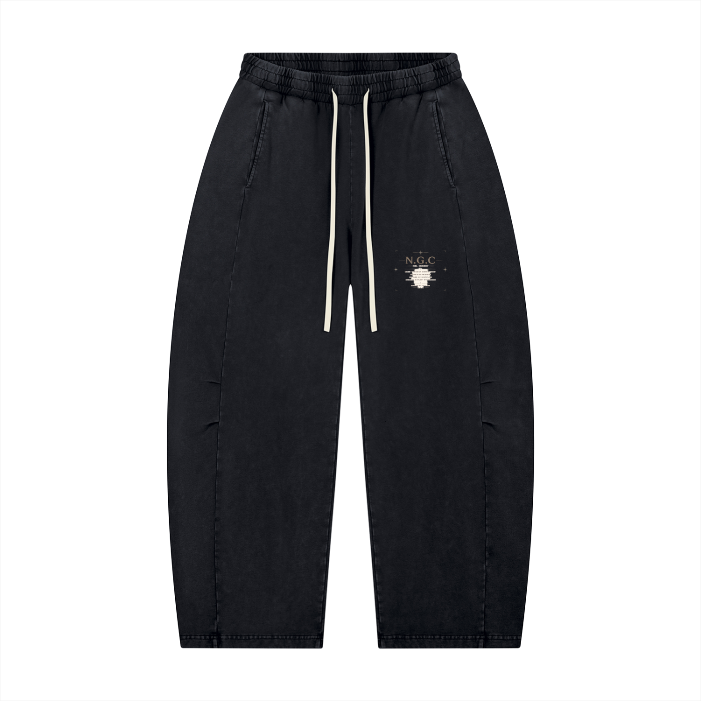 N.G.C Archive Mineral Wash Barrel Leg Pants