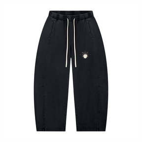 N.G.C Archive Mineral Wash Barrel Leg Pants