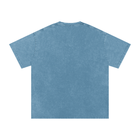 “Now Loading” Snow Washed Oversized Cotton T-Shirt