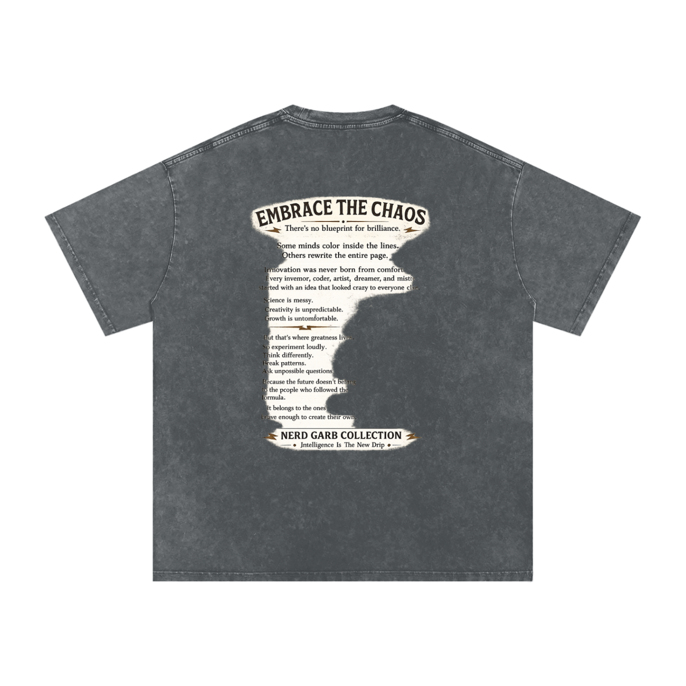 NGC Embrace the Chaos Vintage Wash Streetwear Tee