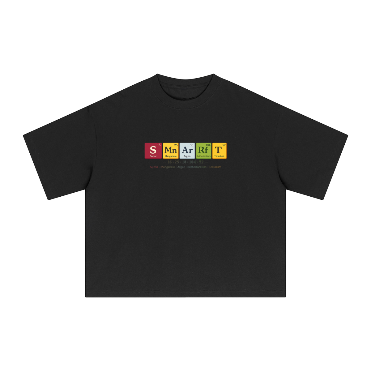 Premium SMART Periodic Table Sorona Boxy T-Shirt