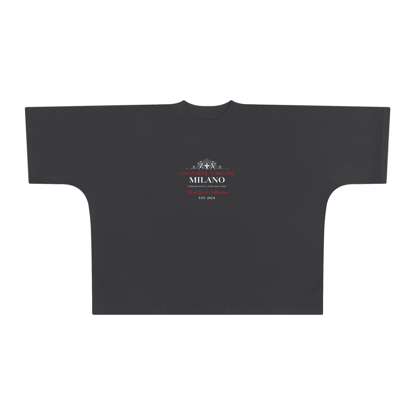 Milano Crest Graphic Tee – Oversized Boxy Fit