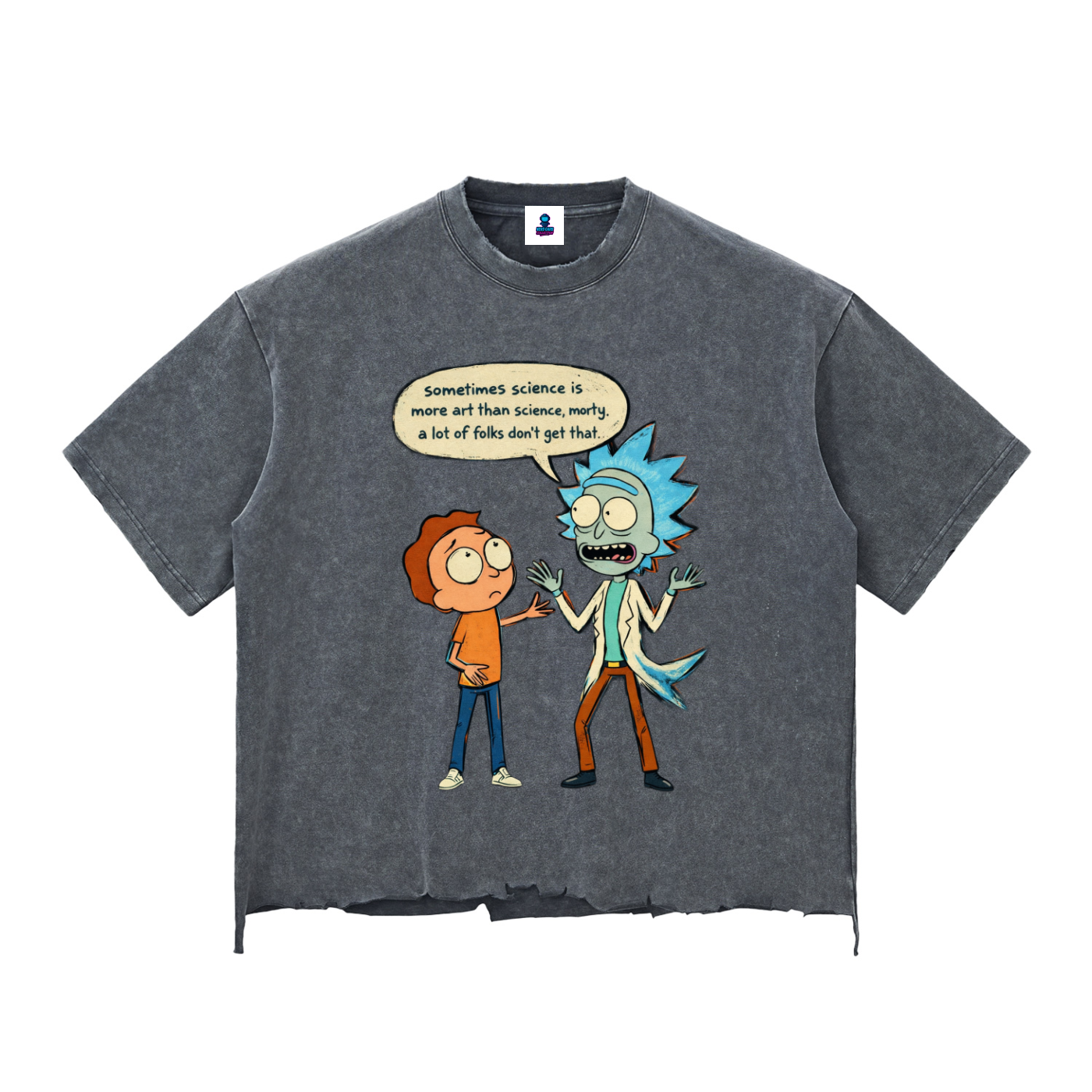 NGC “Sometimes Science” Washed Heavyweight Distressed Tee - Oversized Vintage Graphic Premium T-Shirt