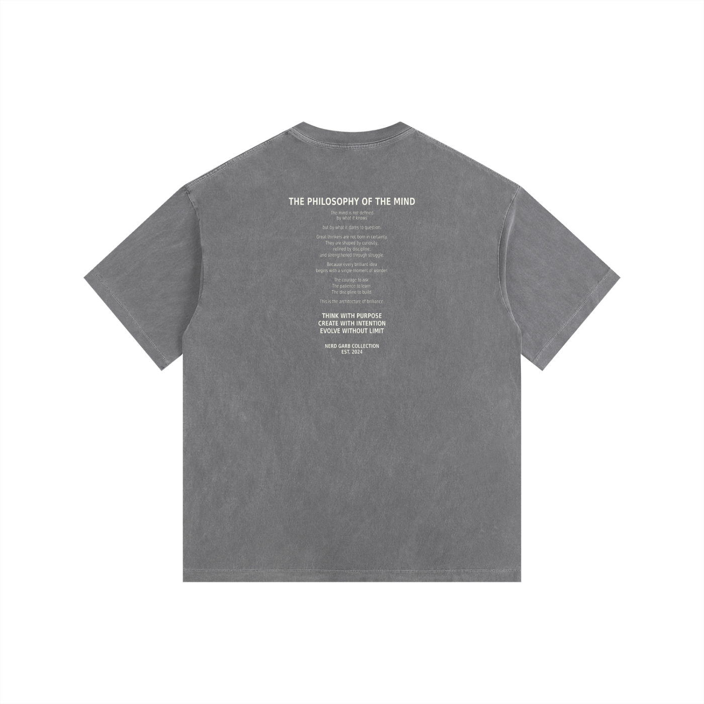 Philosophy of the Mind Vintage Washed Oversized Cotton T-Shirt