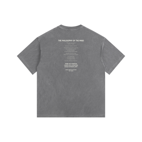 Philosophy of the Mind Vintage Washed Oversized Cotton T-Shirt