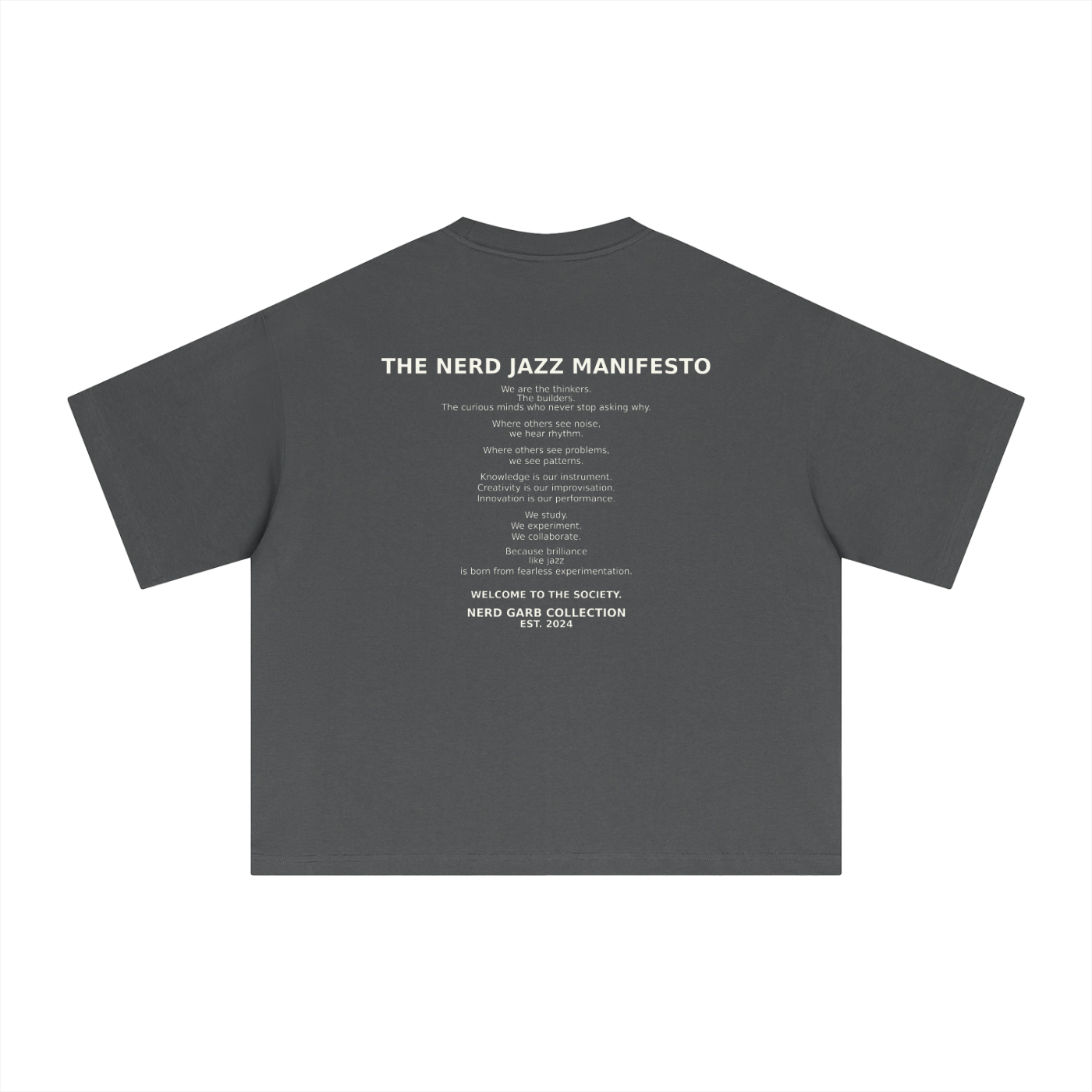NGC Nerd Jazz Society Tee - Premium Oversized Boxy Nerd Garb Collection Graphic T-Shirt
