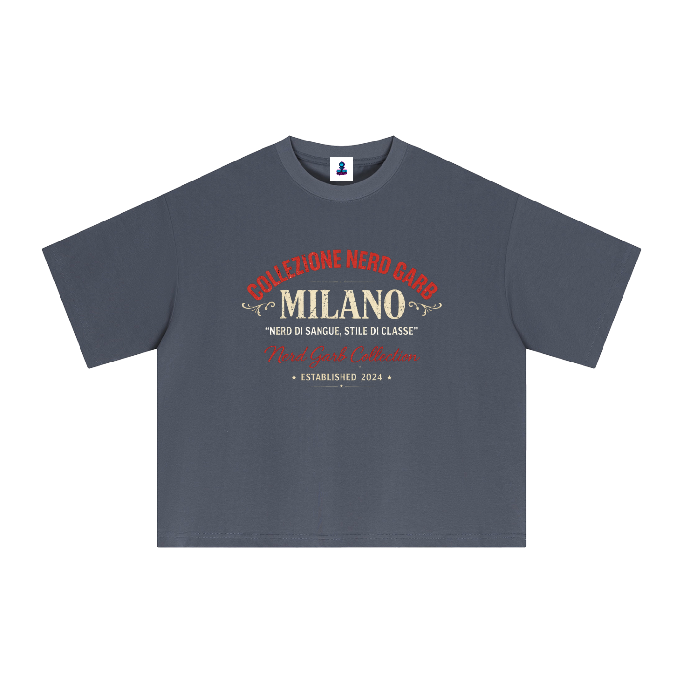 NGC Milano Heritage Tee - Premium Oversized Boxy Nerd Garb Collection Graphic T-Shirt
