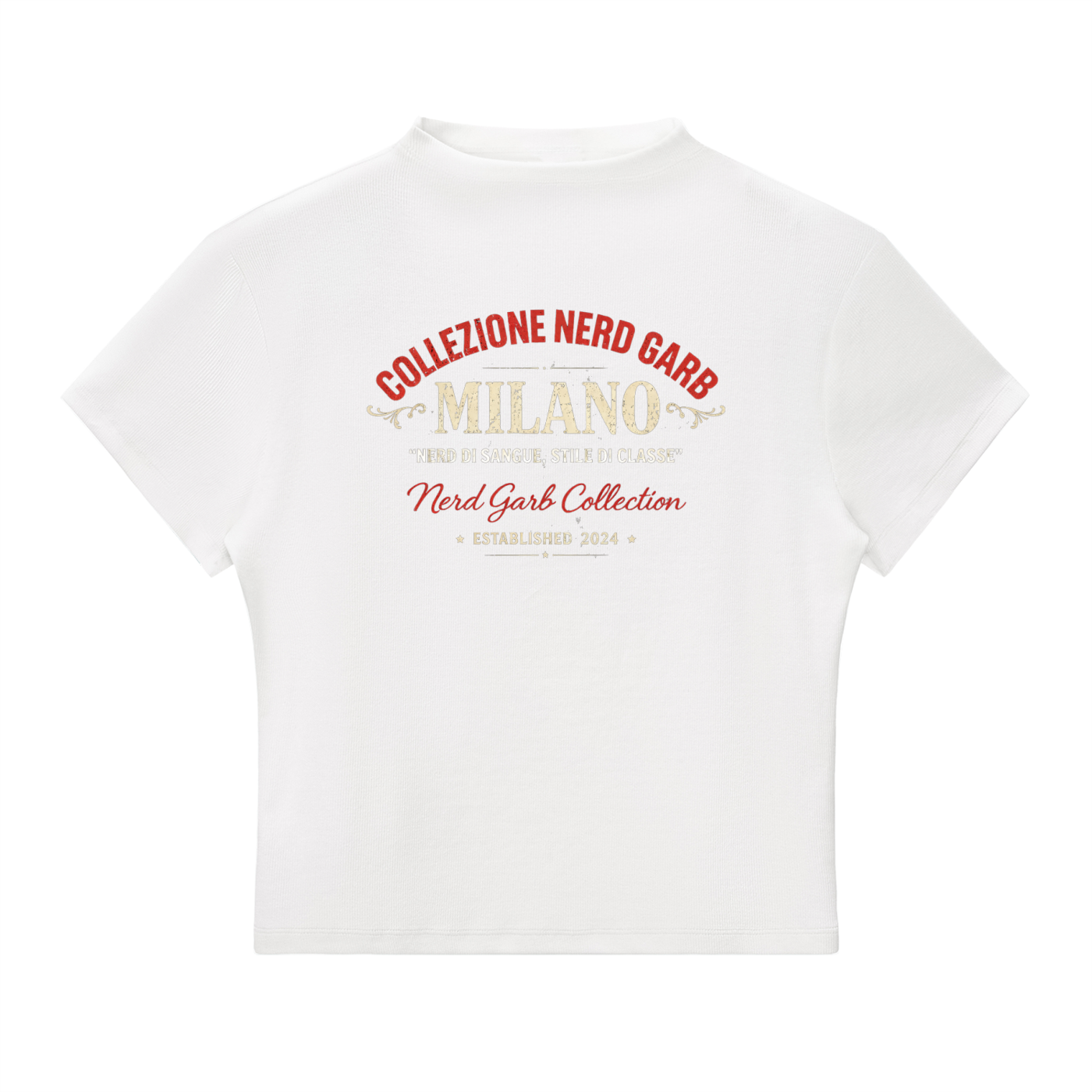 Milano Beauty in the Struggle Essential Slim Fit Mock Neck T-Shirt