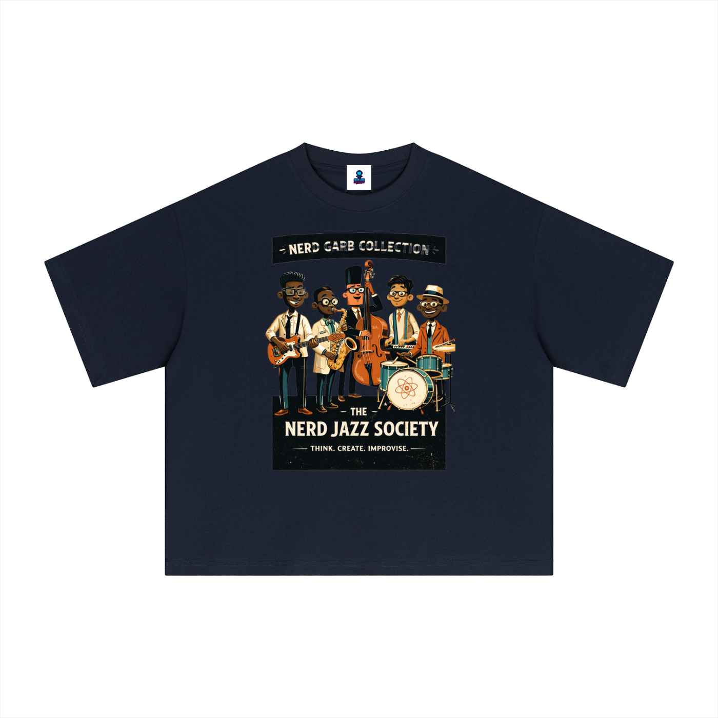 NGC Nerd Jazz Society Tee - Premium Oversized Boxy Nerd Garb Collection Graphic T-Shirt