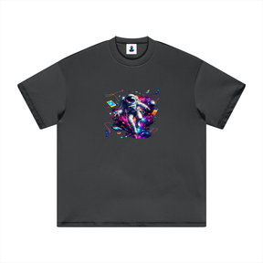 Premium Cosmic Highway Heavyweight Cotton T-Shirt