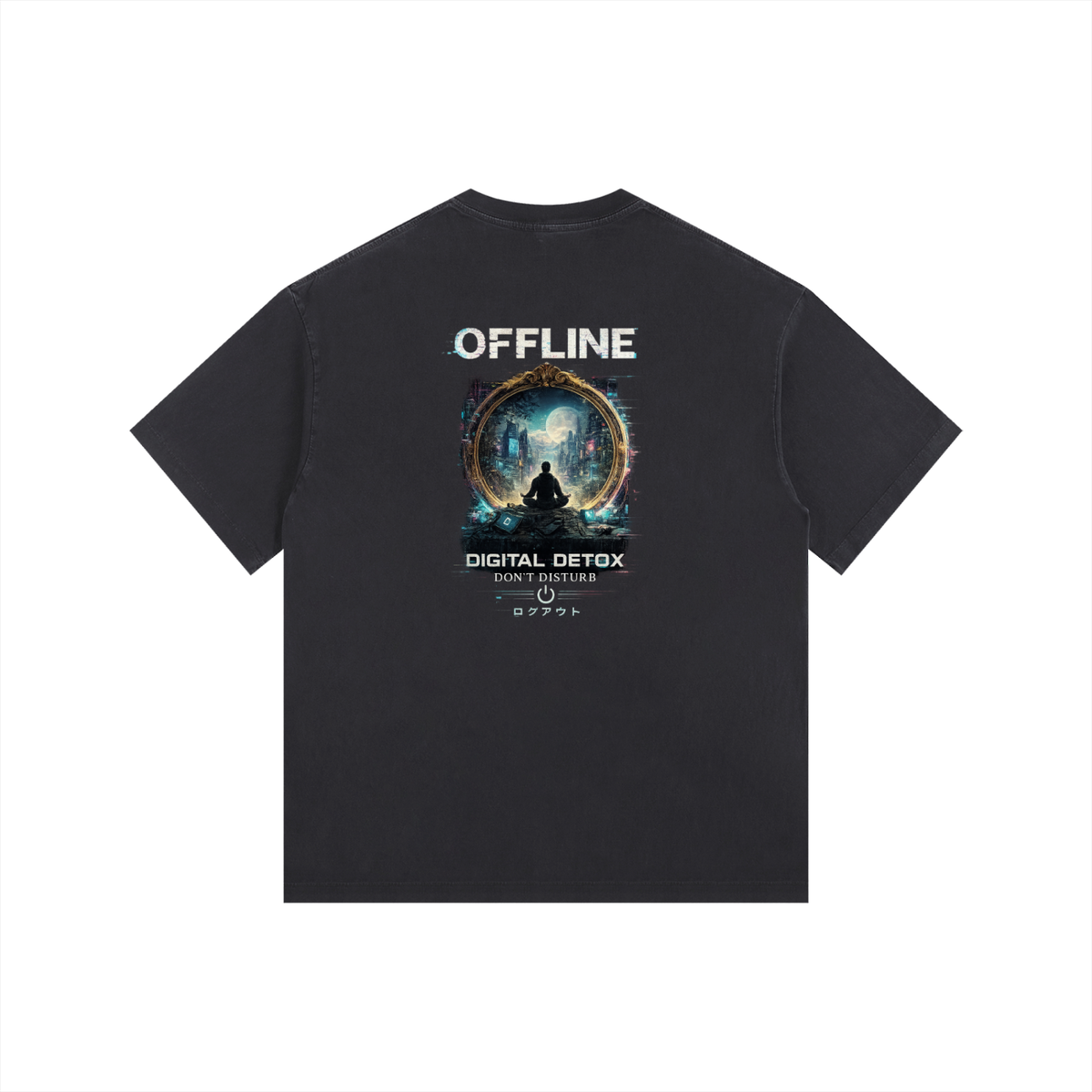 NGC “Offline Digital Detox” Graphic Tee - Cyber Zen Graphic Premium T-Shirt