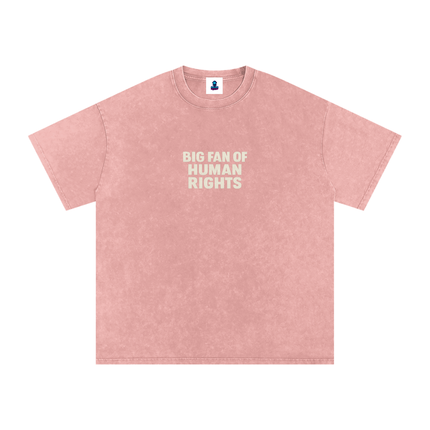 Premium Human Rights Snow Washed Oversized Cotton T-Shirt