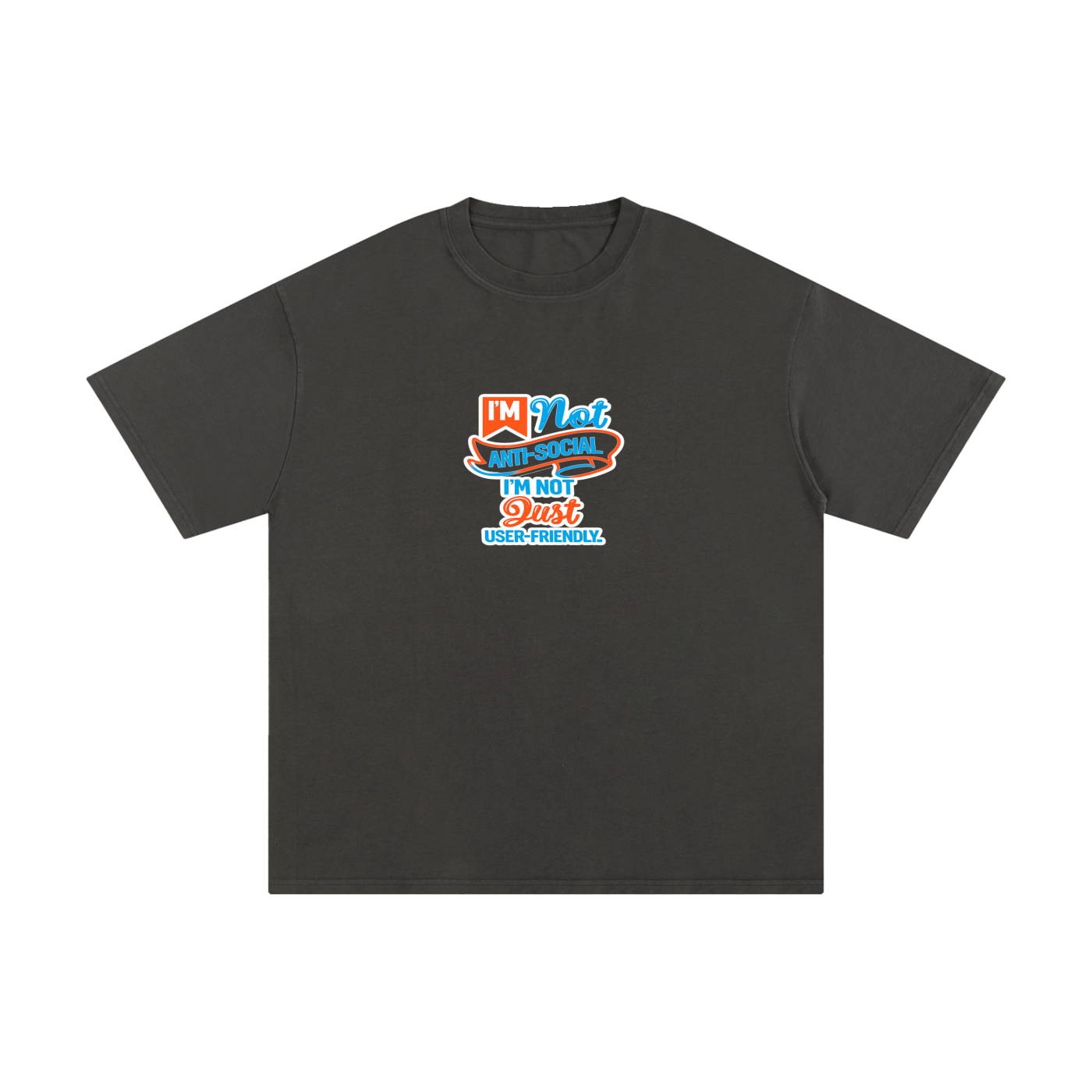 Premium Anti-Social Nerd Statement Pure Cotton T-Shirt
