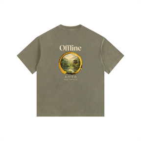 NGC “Offline” Zen Graphic Tee - Japanese Aesthetic Streetwear Premium T-Shirt