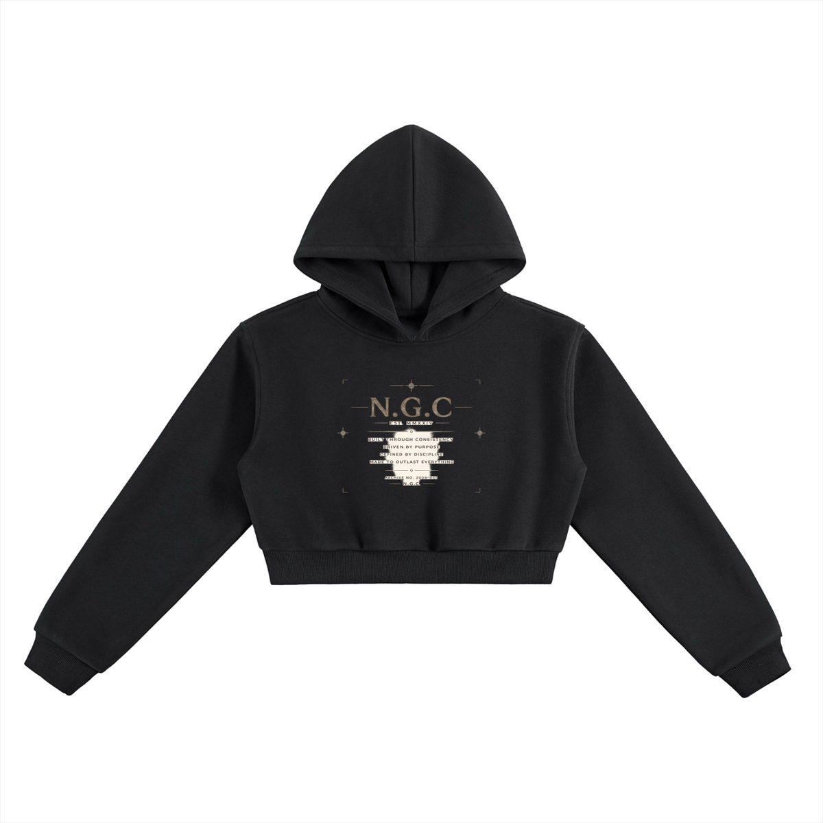 N.G.C. Archive Essential Cropped Hoodie