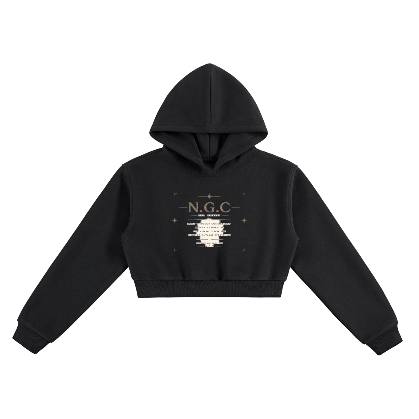 N.G.C. Archive Essential Cropped Hoodie