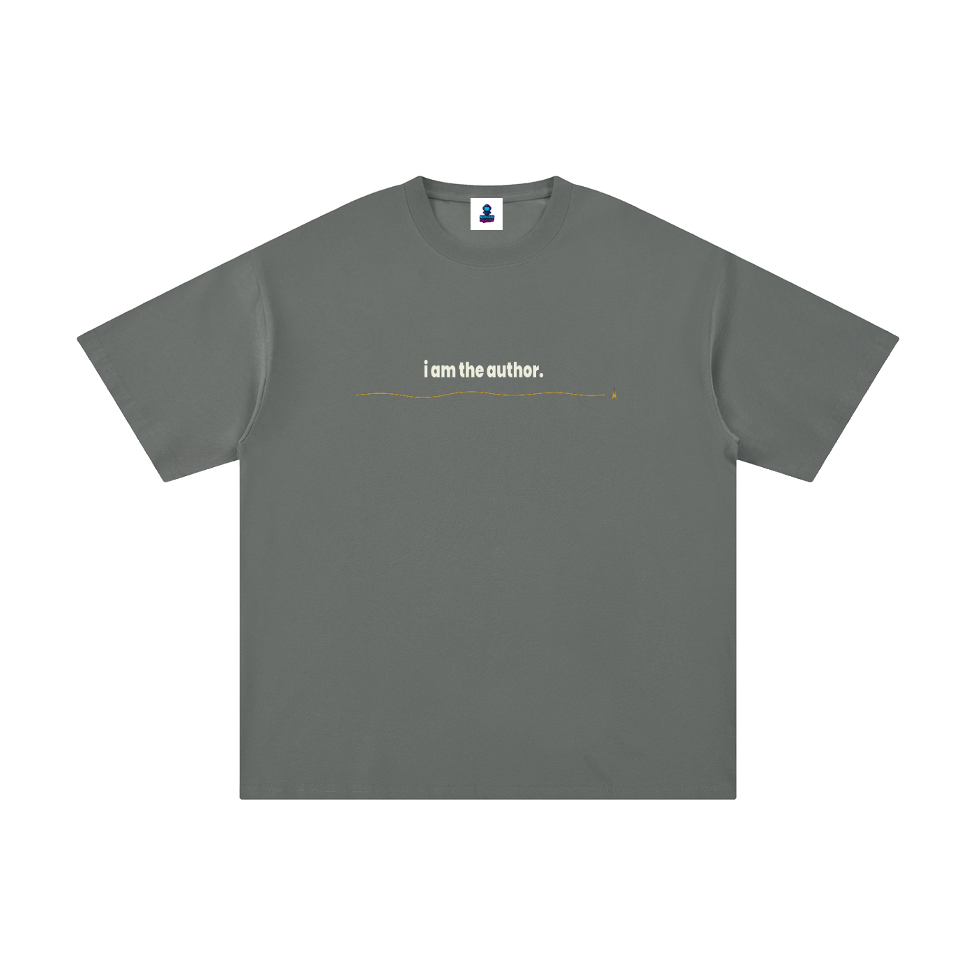 Classic I Am the Author Cotton Streetwear T-Shirt
