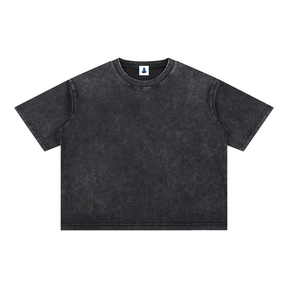 Mineral Wash Boxy Cotton Tee
