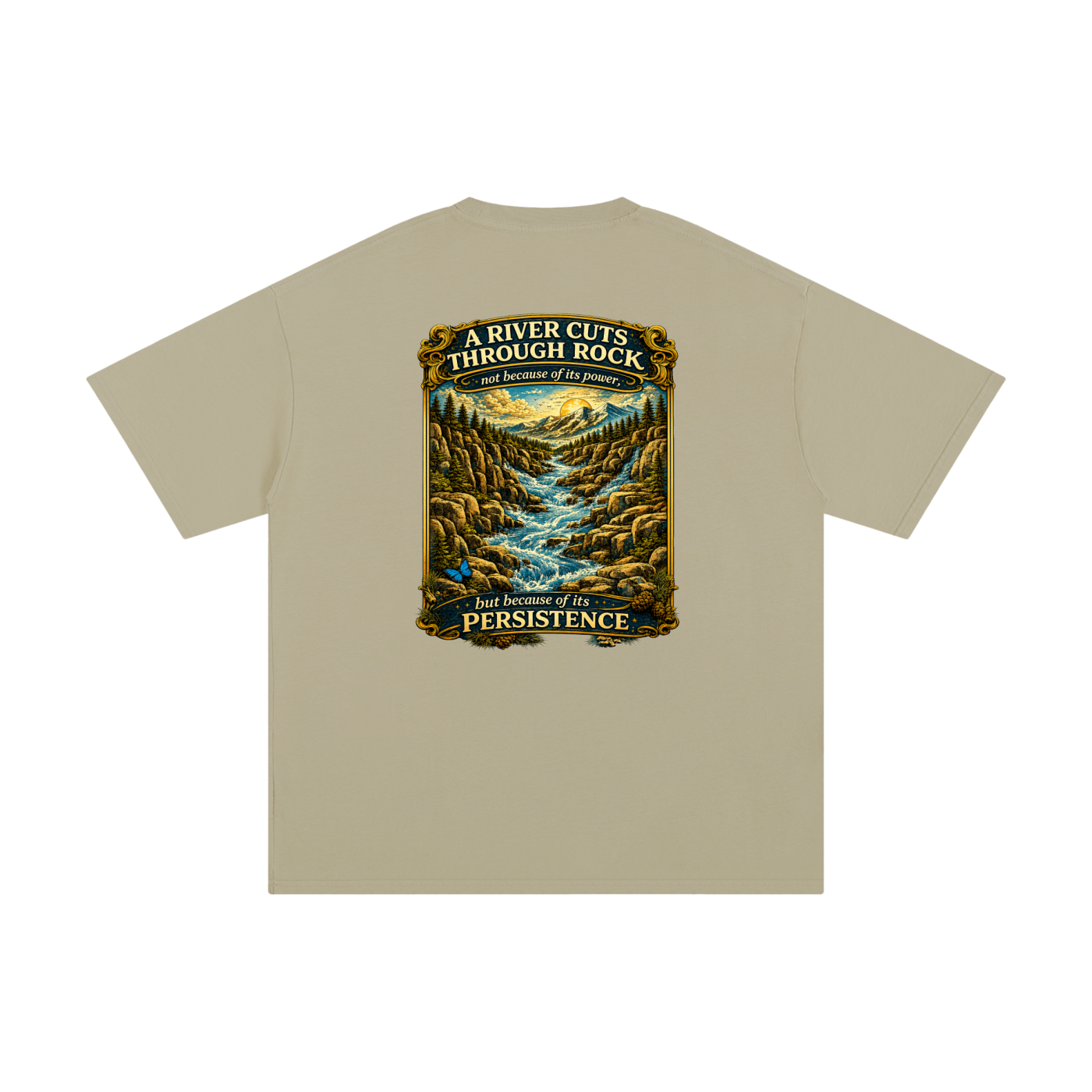 Persistence Outlasts Everything Unisex Pure Cotton T-Shirt