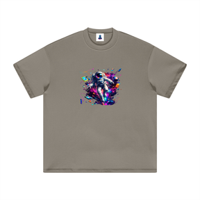 Premium Cosmic Highway Heavyweight Cotton T-Shirt