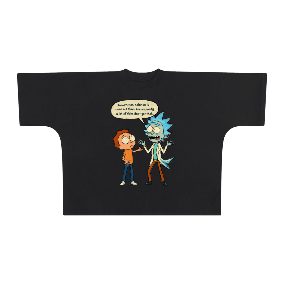NGC “Sometimes Science” Cartoon Graphic Tee - Premium Oversized Boxy Nerd T-Shirt