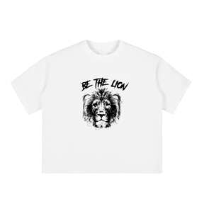 Order “Be The Lion” Boxy Half-Sleeve Raw Edge T-Shirt from Nerd Garb Collection