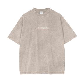 Premium I Am the Physician Oversized Snow Wash T-Shirt