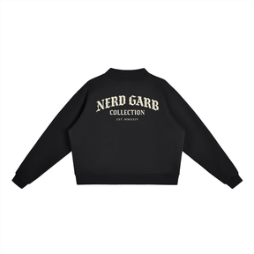 Persistence Outlasts Everything Mock Neck Crop Sweatshirt