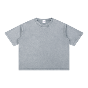 Mineral Wash Boxy Cotton Tee