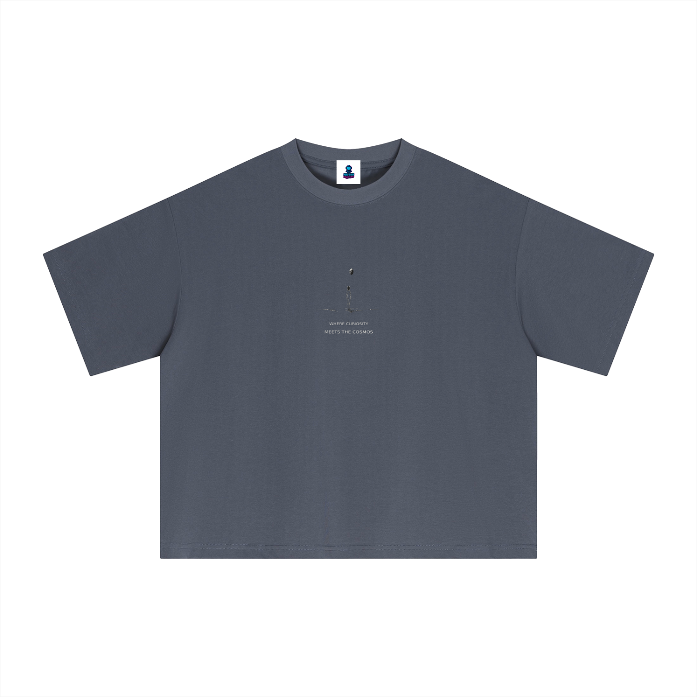 Premium Curiosity Meets the Cosmos Sorona Boxy T-Shirt