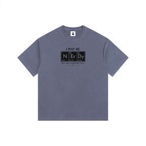 NGC “I May Be Nerdy” Periodic Table Tee - Loose Fit Drop Shoulder Graphic Premium T-Shirt