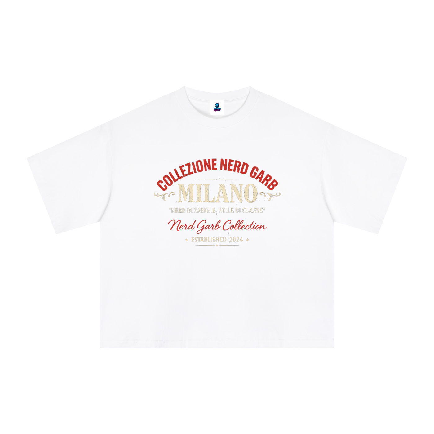NGC Milano Heritage Tee - Premium Oversized Boxy Nerd Garb Collection Graphic T-Shirt