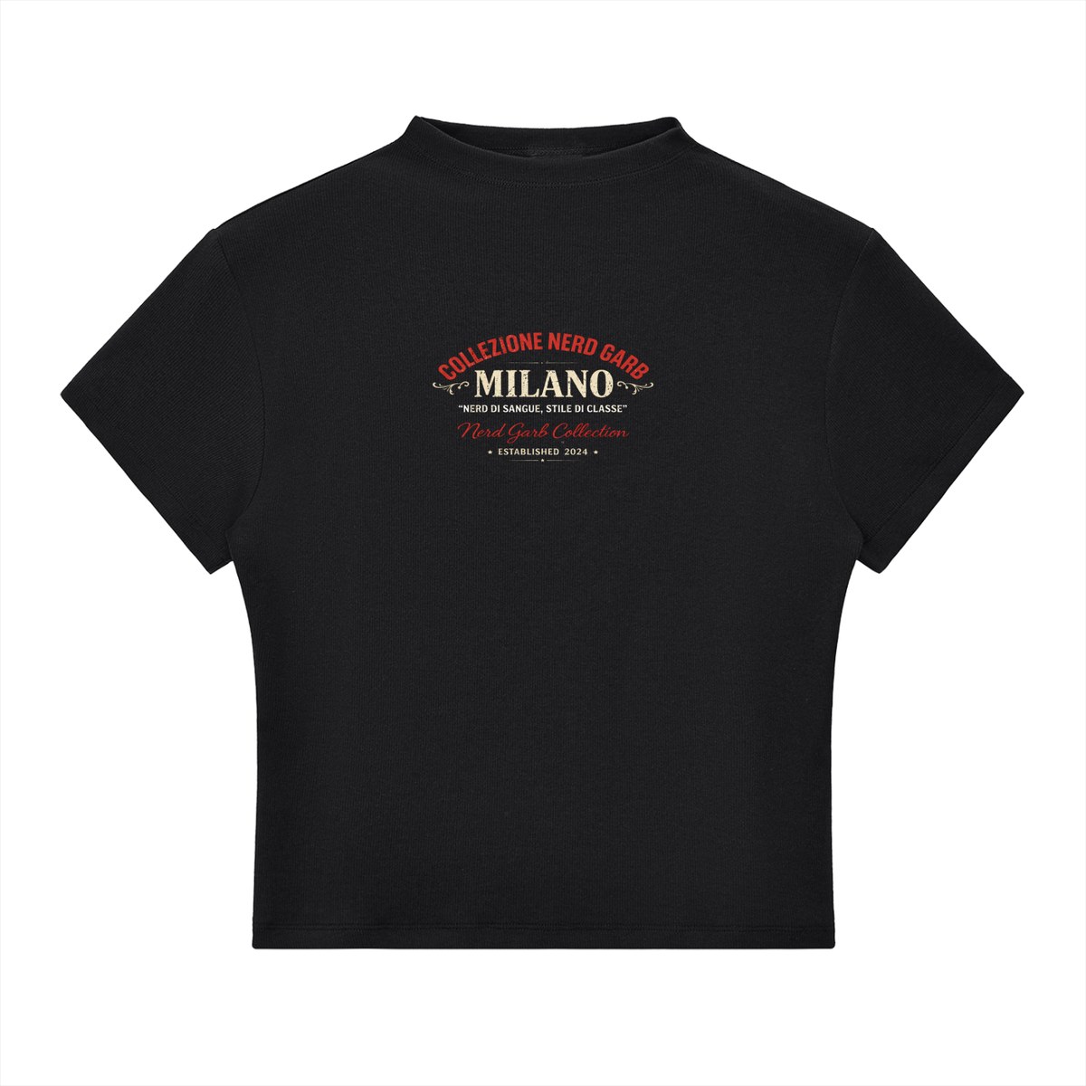 Milano Beauty in the Struggle Essential Slim Fit Mock Neck T-Shirt