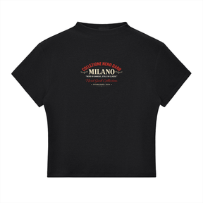 Milano Beauty in the Struggle Essential Slim Fit Mock Neck T-Shirt