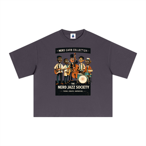 NGC Nerd Jazz Society Tee - Premium Oversized Boxy Nerd Garb Collection Graphic T-Shirt