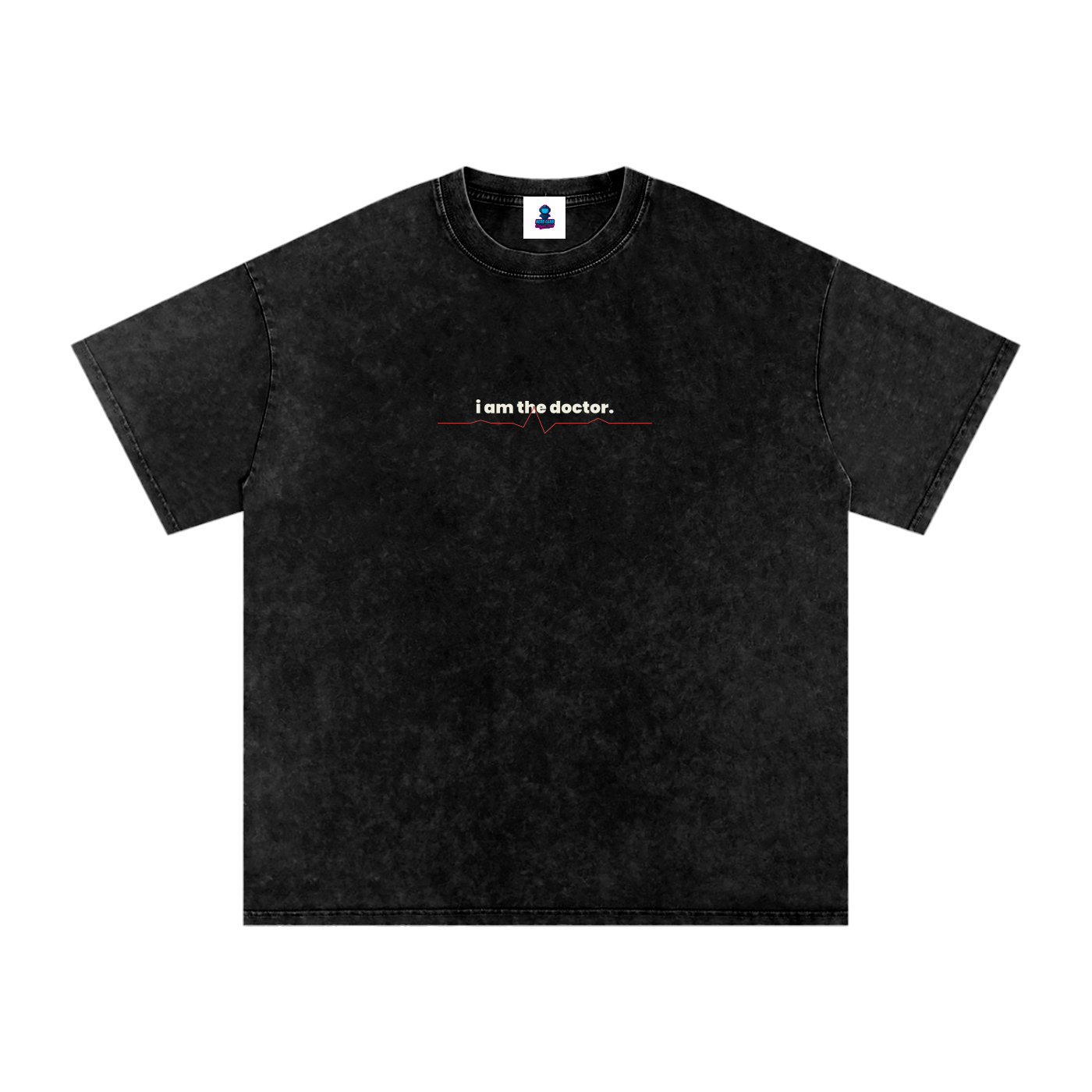 Premium I Am the Doctor Oversized Snow Wash T-Shirt