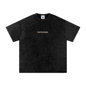 Premium I Am the Doctor Oversized Snow Wash T-Shirt